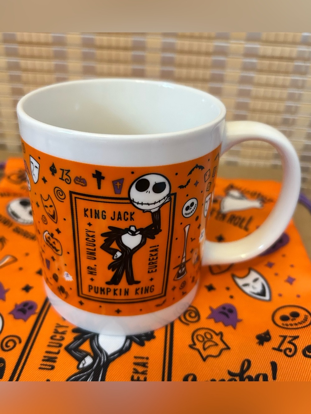 Disney Nightmare Before Christmas Jack Skellington Mug and Bag